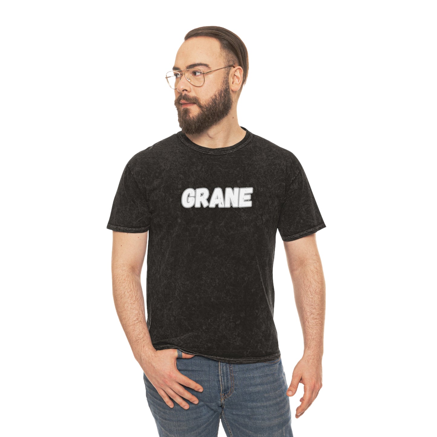 Grane Brand Mineral Wash T-Shirt White