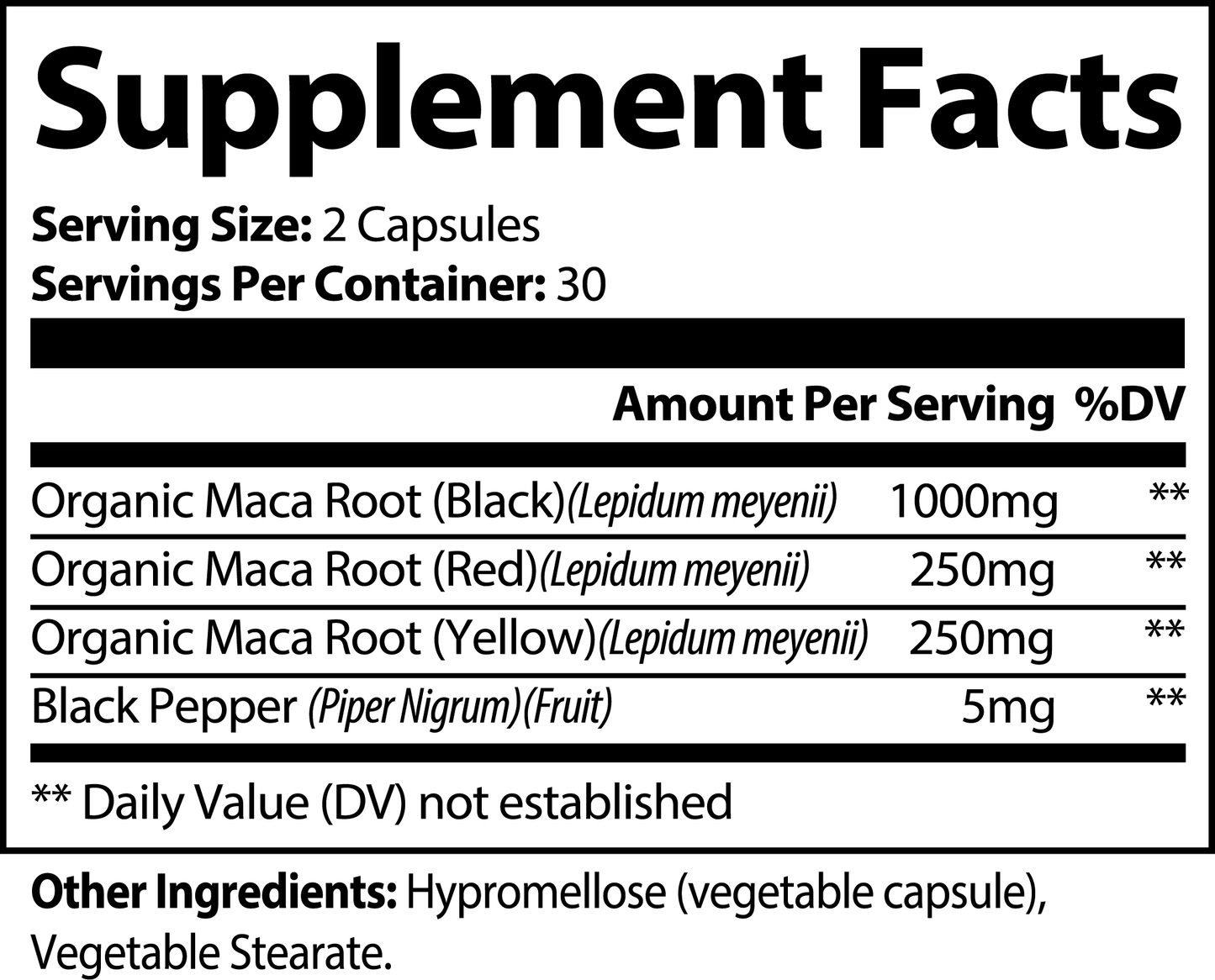 Organic MACA Root Increase Energy Full of Antioxidants: Black Red & Yellow Root