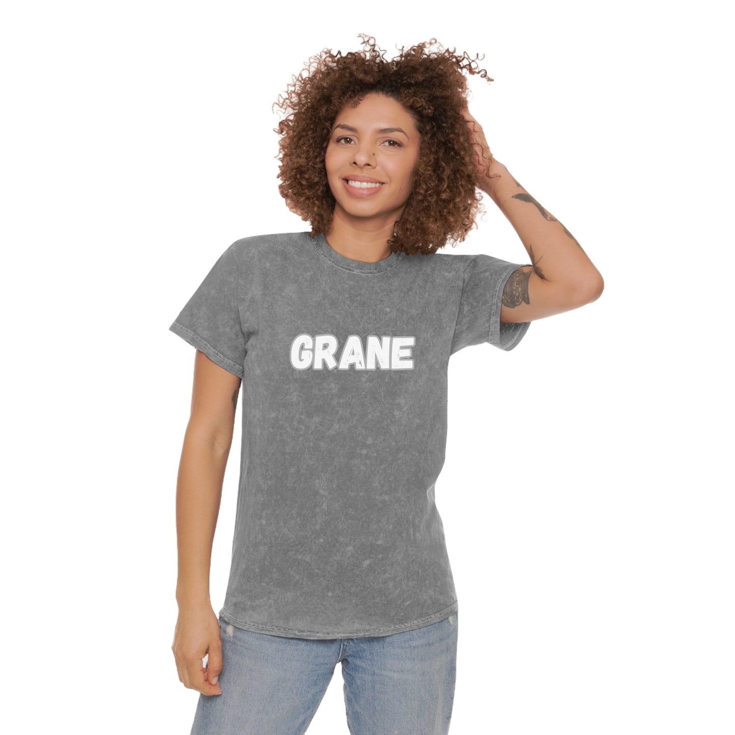 Grane Brand Mineral Wash T-Shirt White