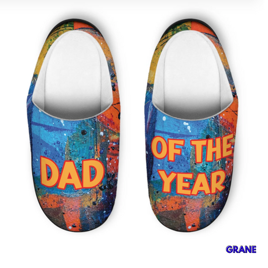 Dad of The Year Men's Indoor Slippers